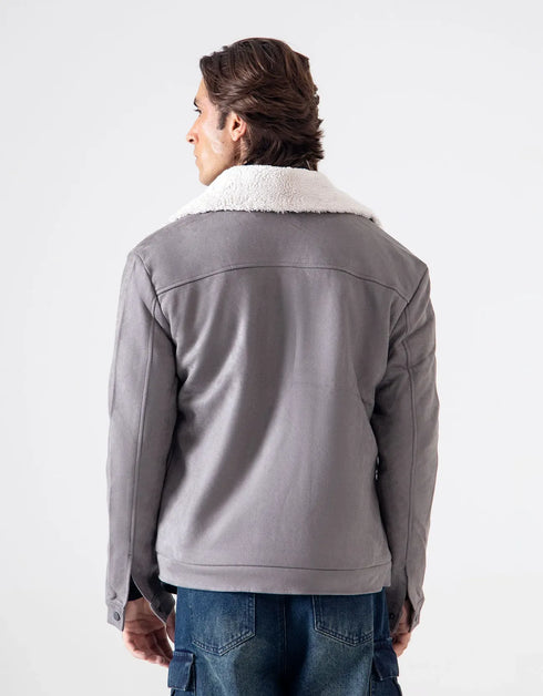 FAUX SUEDE JACKET